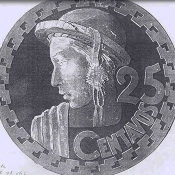 Historia de la moneda de 25 centavos de quetzal en Guatemala