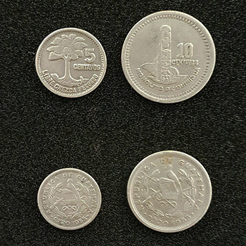 Historia de la moneda de 5 centavos de quetzal en Guatemala