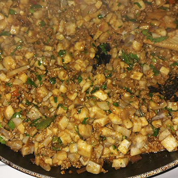 Receta de picadillo de malanga guatemalteco