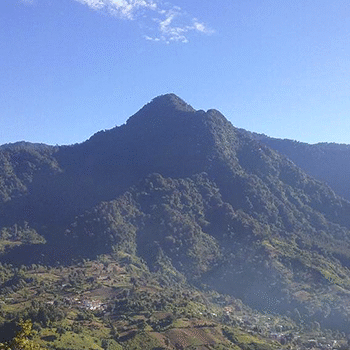 Volcán Lacandón en Guatemala