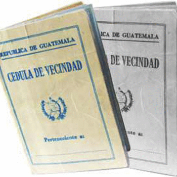 Jorge Ubico primera persona con Cédula de Vecindad en Guatemala