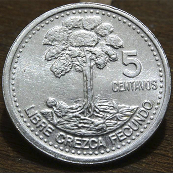 Las monedas de Guatemala