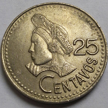Las monedas de Guatemala