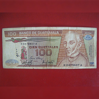 Personajes en los billetes de Guatemala