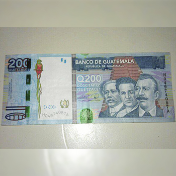 Personajes en los billetes de Guatemala