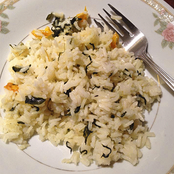 Receta para hacer arroz con chipilín de Guatemala