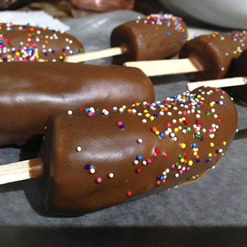 Receta para hacer chocobananos guatemaltecos