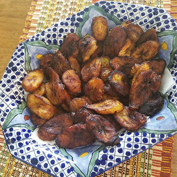 Receta para hacer plátanos fritos de Guatemala
