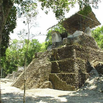Sitio arqueológico Topoxté en Petén