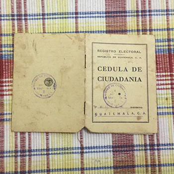 Historia de la Cédula de Ciudadanía en Guatemala
