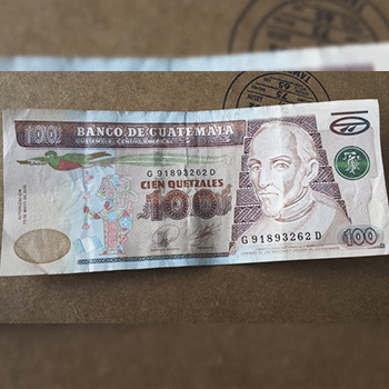 Historia del billete de 100 quetzales de Guatemala