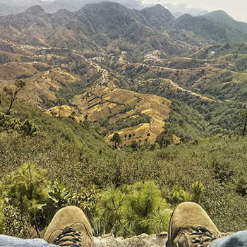 Volcán Zunil en Guatemala