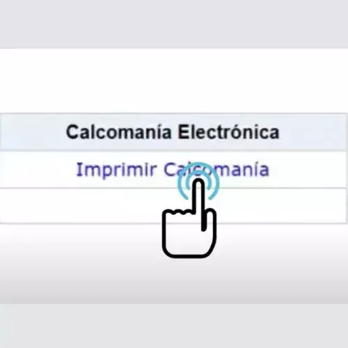 Cómo imprimir la calcomanía de circulación de vehículos