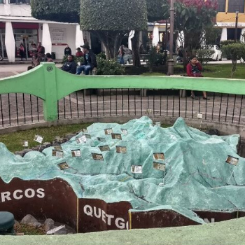 mapa relieve Huehuetenango