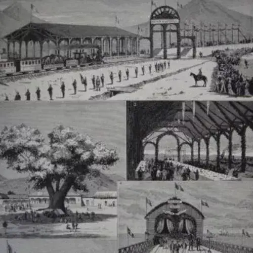 Inauguración de la primera estación de tren en Escuintla
