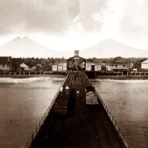 La primera estación de tren