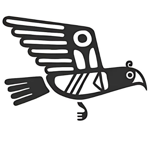 Halcón en los signos zodiacales Mayas