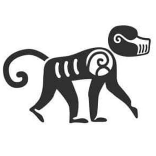 Mono en los signos zodiacales Mayas