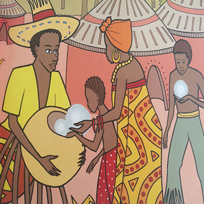 Anansí, ayudando a la población, Cuentos AfroCribeños