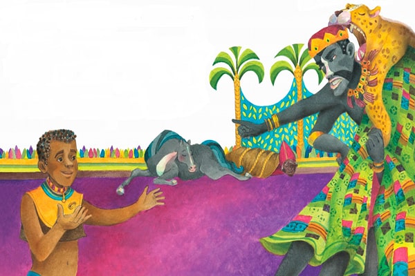 Bra Ansí y los animales, libro ilustrado, Ruth Ángulo Cruz, humanos