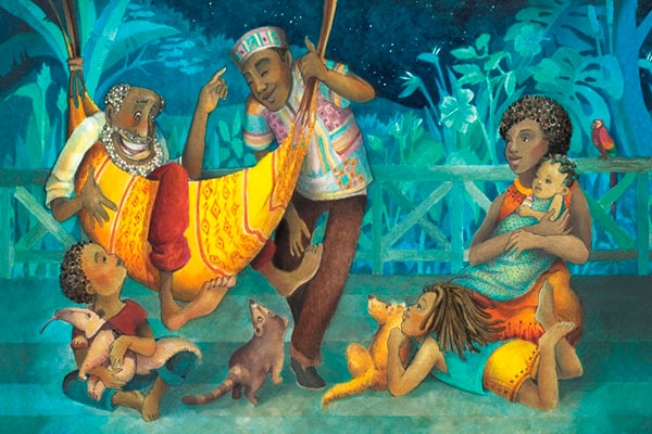 Bra Ansí y los animales, libro ilustrado, Ruth Ángulo Cruz