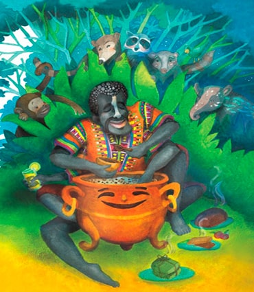 ra Ansí y los animales, libro ilustrado