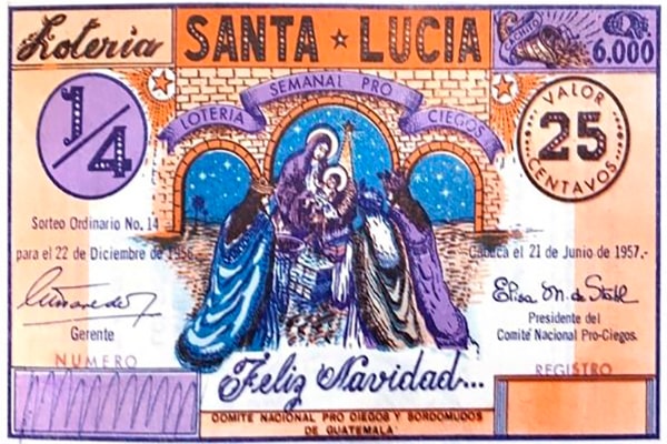 Cachito de Santa Lucía, lotería