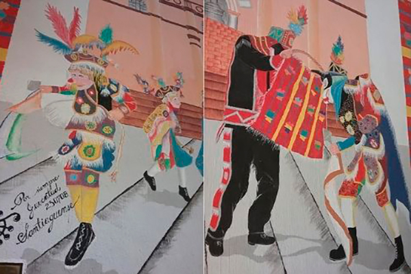 Fotomural histórico de Museo Regional de Santiago Sacatepéquez
