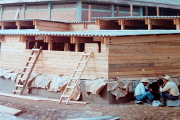 Foto de la construcción del Museo Santiago, Guatemala