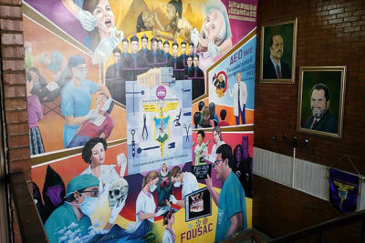 Mural de Facultad de Odontología USAC
