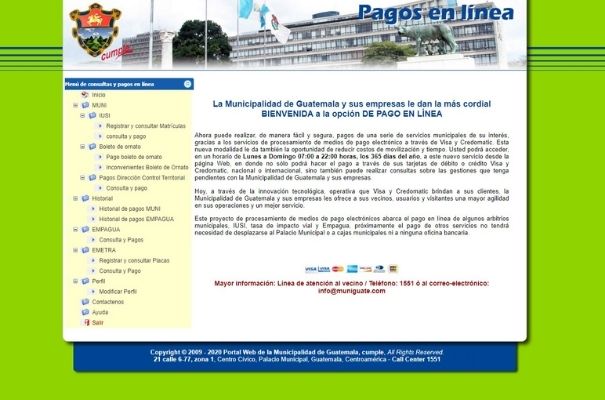 Pago en línea de servicios
