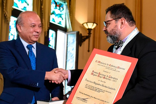 Historia del Premio Nacional de Literatura Miguel Ángel Asturias - Foto Gobierno de Guatemala