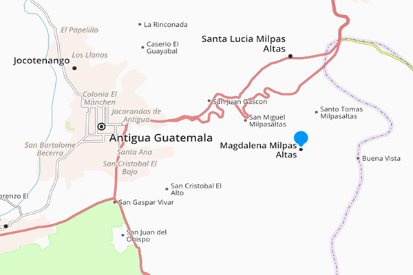 Municipio de Magdalena Milpas Altas, mapa - Foto Guatemala . com