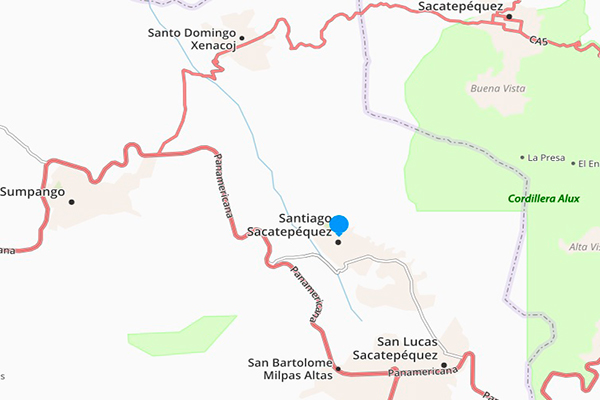 Municipio de Santiago Sacatepéquez, mapa Foto guatemala . com