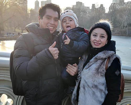 Biografía del ciclista Alfredo Ajpacaja, Familia - Foto Alfredo Ajpacaja