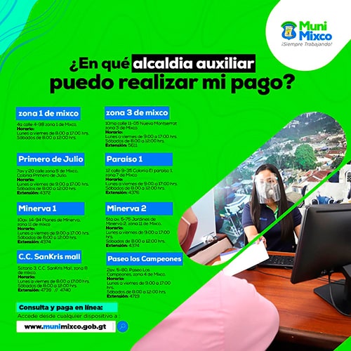 Pago de IUSI en Mixco, Guatemala - Foto Municipalidad de Mixco