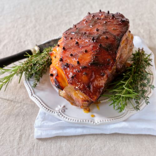 Receta de jamón horneado navideño