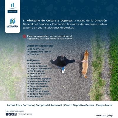 Pasos para ingresar a los centros deportivos nacionales con mascota en Guatemala-1