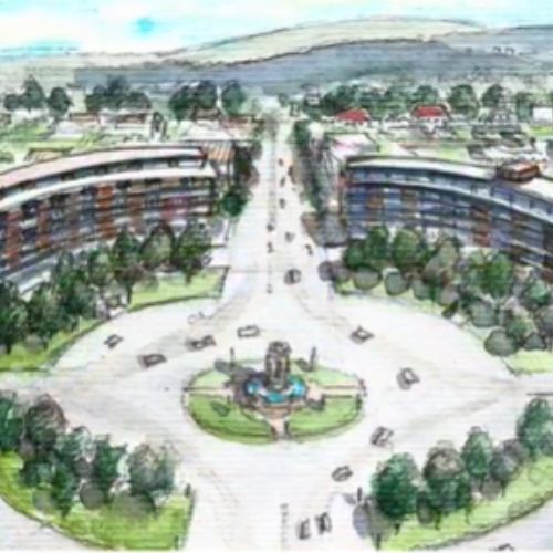 Así ha evolucionado la Plaza España en la zona 9 de la ciudad de Guatemala
