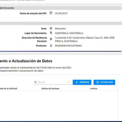 Pasos para empadronarse en línea en Guatemala 