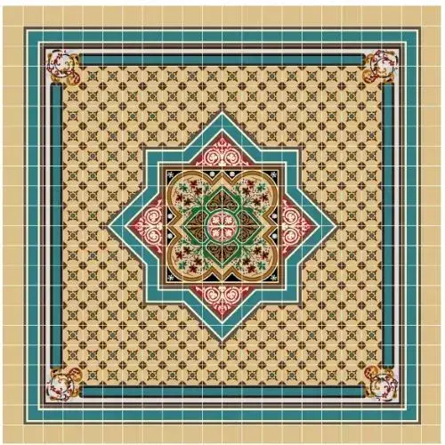 Pisos alfombra o mosaicos con diseños
