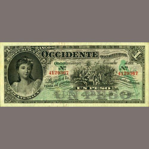 Cómo eran los pesos guatemaltecos