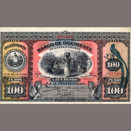 Cómo eran los pesos guatemaltecos
