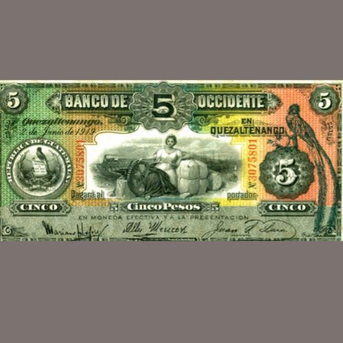 Cómo eran los pesos guatemaltecos