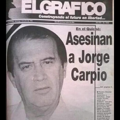 Biografía de Jorge Carpio Nicolle, periodista guatemalteco 