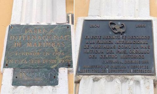 Placas en la Fábrica de Rosendo E. Barrios