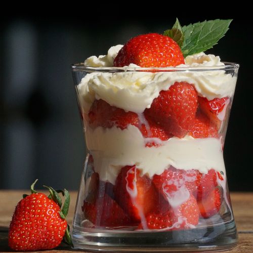 crema para fresas con crema