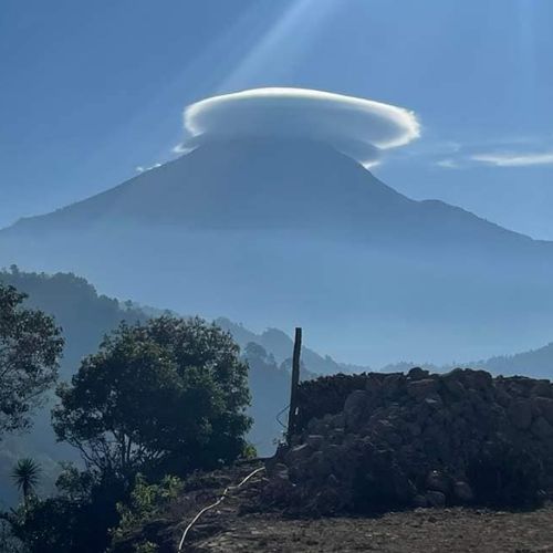 las nubes lenticulares en Guatemala