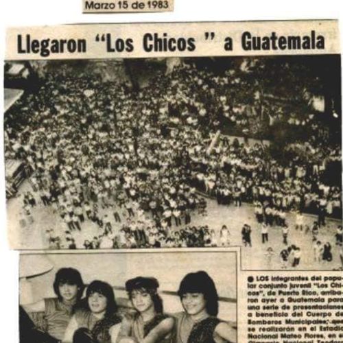 Así fue la visita del grupo Los Chicos a Guatemala