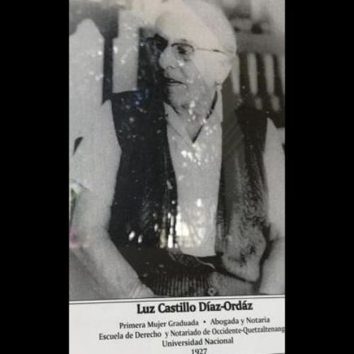 Biografía de Luz Castillo Díaz-Ordáz, primera mujer en graduarse de abogada en Guatemala